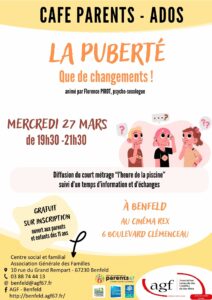 Café parents-ados / la puberté que de changements !