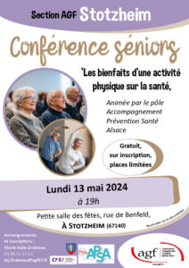 Conférence séniors – Les bienfaits d’une activité physique sur la santé