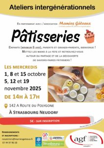 Atelier pâtisserie intergénérationnel