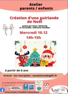 Création d&rsquo;une guirlande de Noël