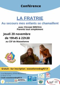 Conférence « La fratrie »