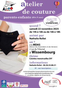 Atelier couture – culottes menstruelles