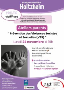 Atelier parents prévention des VSS