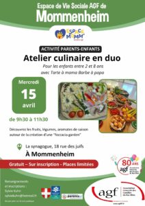 Atelier culinaire en duo