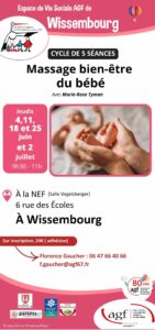 Massage bien-être du bébé