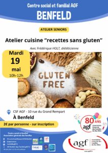 Atelier cuisine « recettes sans gluten »
