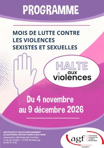 Mois de lutte contre les violences sexistes et sexuelles